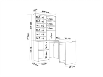 Quivo Barskåp 190 cm - Förvaring - Köksö
