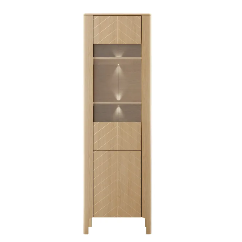 Aggarwal Vitrinskåp 60 cm med Belysning