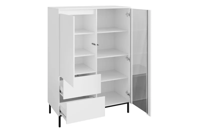 Bjurholm Vitrinskåp 104x146 cm - Vit - Förvaring - Skåp - Vitrinskåp