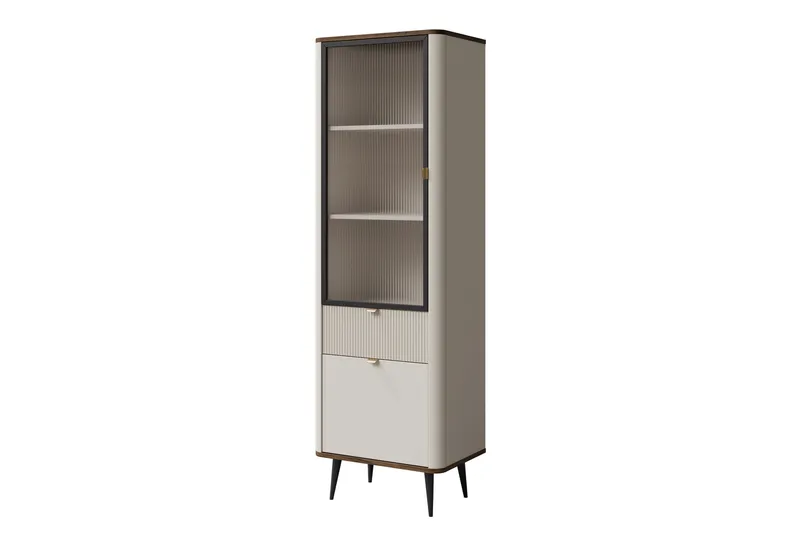 Cucina Vitrinskåp 60x191 cm, Beige
