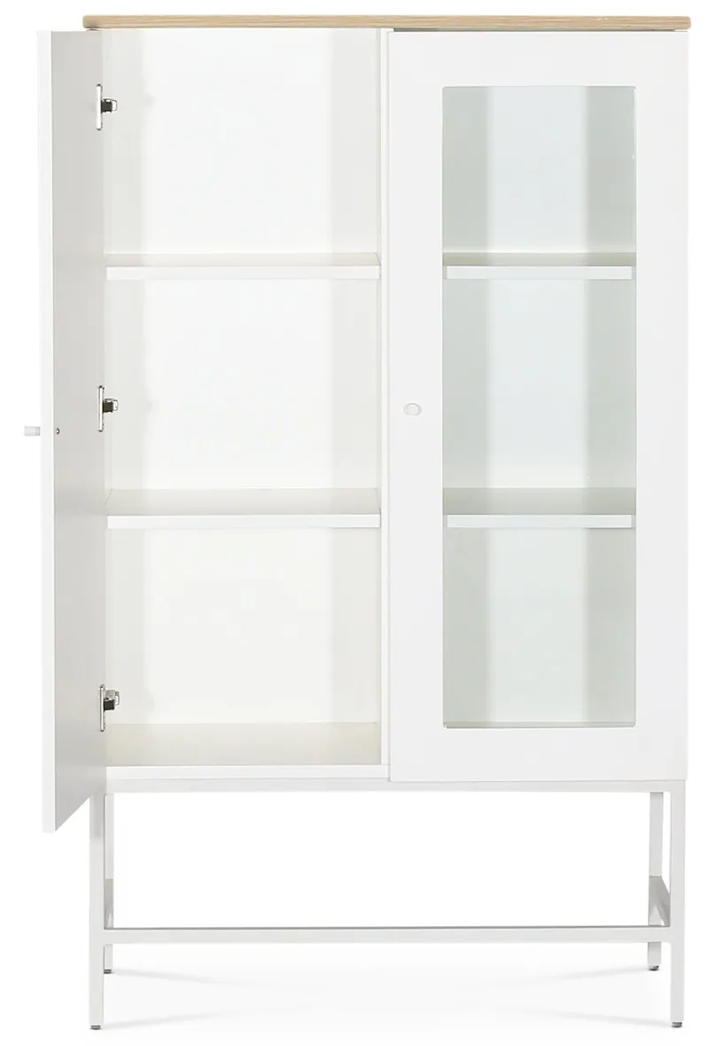 Edge highboard - Vit högtryckslaminat (HPL), vit