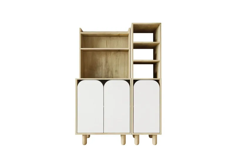 Estra Highboard, Beige/Vit