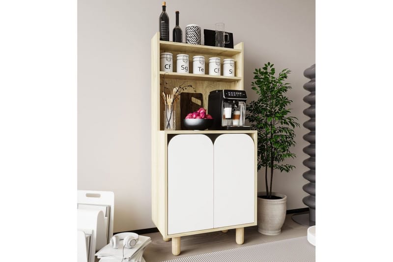 Estra Highboard - Brun/Vit - Förvaring - Skåp - Förvaringsskåp