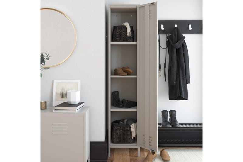 Bradford Highboard Ljusgrå - Dorel Home - Förvaring - Skåp - Förvaringsskåp