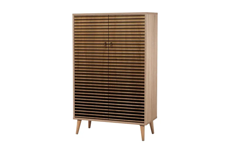 Brokind Förvaringsskåp 80 cm, Brun/Svart/Ek