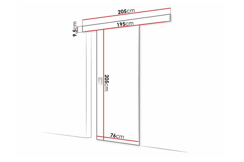 Clonmore Highboard White - Hus & renovering - Bygg - Dörrar & Portar - Skjutdörrar