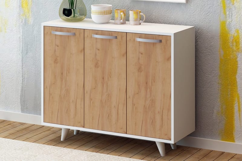 Mod Skänk i Trä - Vit|Brun - Förvaring - Förvaringsmöbler - Sideboard & skänk