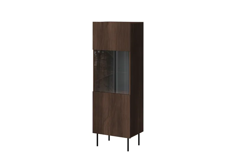 Hammarstrand Vitrinskåp 40 cm djup 60 cm bred 183 cm hög Trä Valnöt Glas, Valnöt