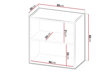 Kangana Highboard - Svart - Förvaring - Hylla - Vägghylla