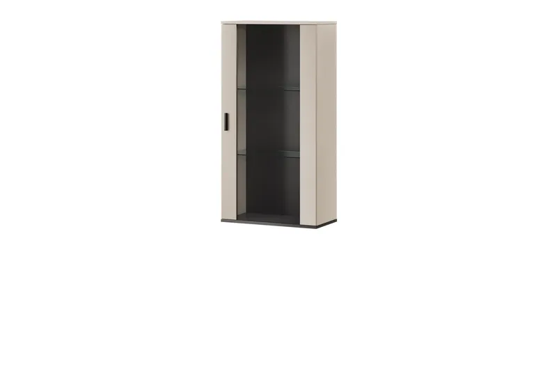 Lyrosen Vitrinskåp 60x112 cm, Beige