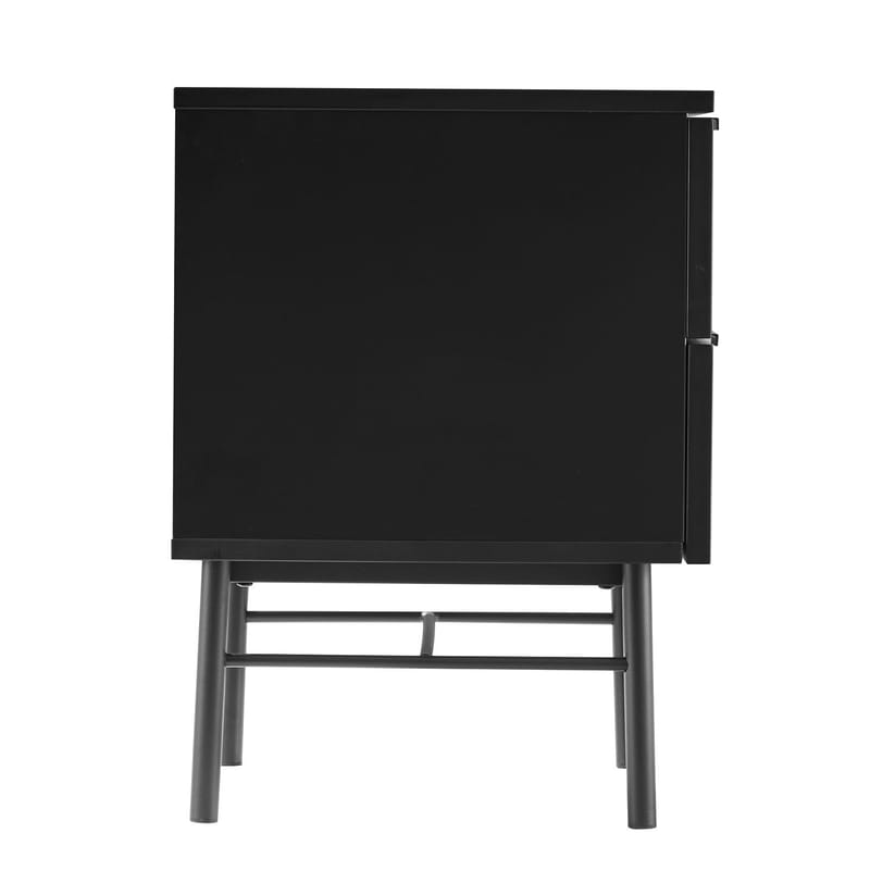 Nattduksbord Sequence med 2 lådor 45x40x55 cm - Svart - Förvaring - Skåp - Förvaringsskåp