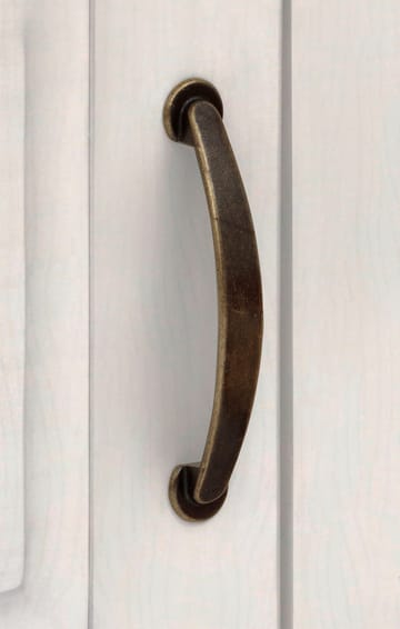 Selma Vitrinskåp 145x192 cm - Vit/bets/vax - Förvaring - Skåp - Vitrinskåp