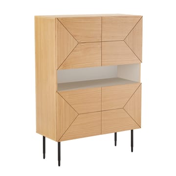 Sideboard Nate ek 100x40x140 cm - Beige - Förvaring - Skåp - Förvaringsskåp