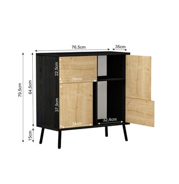 Zelvo Skänk 79,5 cm - Förvaring - Skåp - Förvaringsskåp