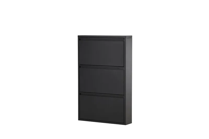 Bonito Skoskåp 60x15 cm, Svart
