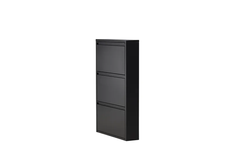 Bonito Skoskåp 60x15 cm - Svart - Förvaring - Skoförvaring