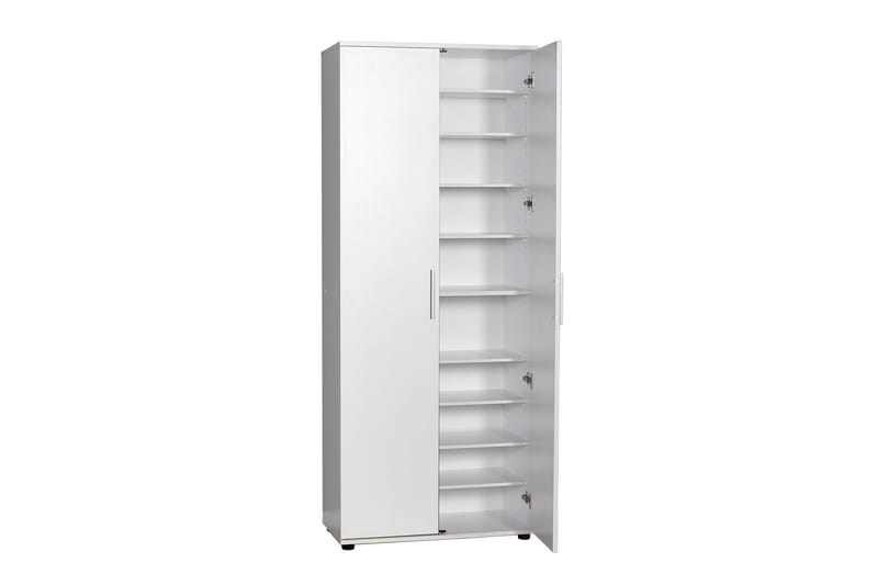 Skoskåp 76x187 cm - Vit - Förvaring - Skoförvaring