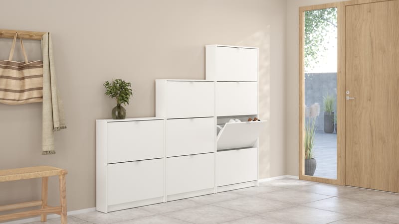 Tenor Skoskåp med 2 fack 70x16x85 cm - Förvaring - Skoförvaring