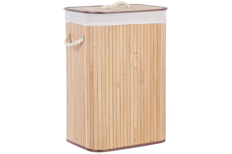 Tvättkorgar Komari Ljus trä/vit, Ljus trä/vit
