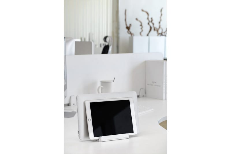 Bordsställ Desire2 2-in-1 Justerbar Aluminium - Silver - Förvaring - Småförvaring - Förvaringsställ - Laptopställ