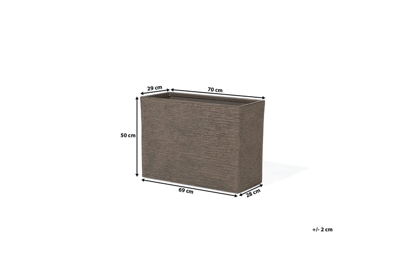 Edessa Kruka 70 cm - Brun - Trädgård & spabad - Trädgårdsskötsel - Odling - Planteringskärl & blomkruka - Stor blomkruka