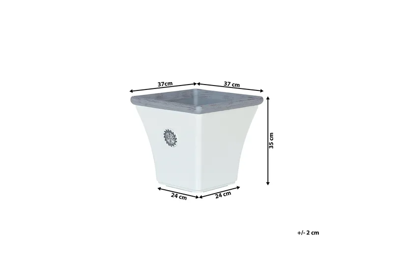 Elateia Blomkruka 35 cm - Vit - Trädgård & spabad - Trädgårdsskötsel - Odling - Planteringskärl & blomkruka - Stor blomkruka