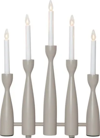 Adventsljusstake Midja 2 35x47 cm 5 ljus E10 - Beige / Vit - Inredning - Julpynt & helgdekoration - Julpynt & juldekoration