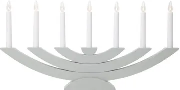 Adventsljusstake Navida 60x30 cm Trä 7 ljus E10 - Grå - Inredning - Julpynt & helgdekoration - Julpynt & juldekoration
