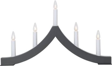 Adventsljusstake Pagod 45x27 cm Trä 5 ljus E10 - Grafit - Inredning - Julpynt & helgdekoration - Julpynt & juldekoration