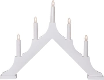 Alma Adventsljusstake 44 cm - Elljusstake i Trä för Fönster - Vit - Inredning - Julpynt & helgdekoration - Julpynt & juldekoration