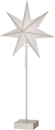 Astro Stjärna på fot 35 cm - vit och beige - Inredning - Julpynt & helgdekoration - Julpynt & juldekoration