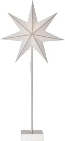 Astro Stjärna på fot 35 cm, vit och beige