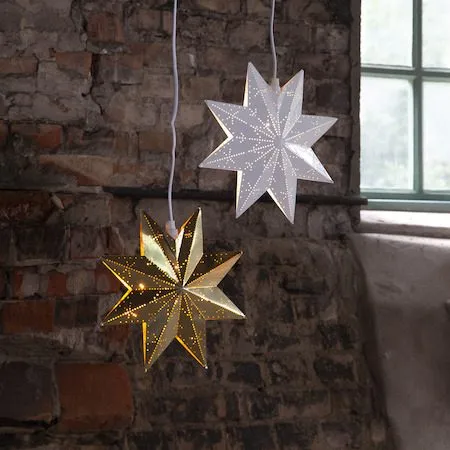 Classic Liten Adventsstjärna 28 cm - Jullampa i metall - Vit - Inredning - Julpynt & helgdekoration - Julpynt & juldekoration