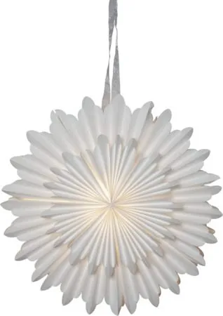 Crystal Pappersstjärna 50 cm, vit