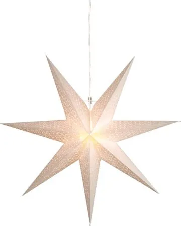 Dot Stor adventsstjärna 100 cm - Jullampa i papper, Vit