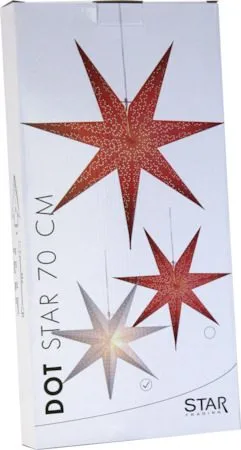 Dot Stor Adventsstjärna 70 cm - Jullampa i Papper - Vit - Inredning - Julpynt & helgdekoration - Julpynt & juldekoration