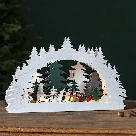 Forest Friends Ljusstake 45 cm - flerfärgad - Inredning - Julpynt & helgdekoration - Julpynt & juldekoration