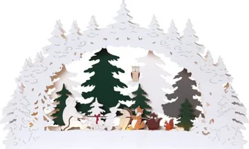 Forest Friends Ljusstake 45 cm - flerfärgad - Inredning - Julpynt & helgdekoration - Julpynt & juldekoration