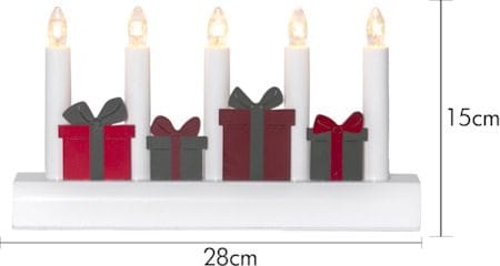 Julia Adventsljusstake Julklappar 28 cm - Ljusstake i Trä för Advent - Vit - Inredning - Julpynt & helgdekoration - Julpynt & juldekoration