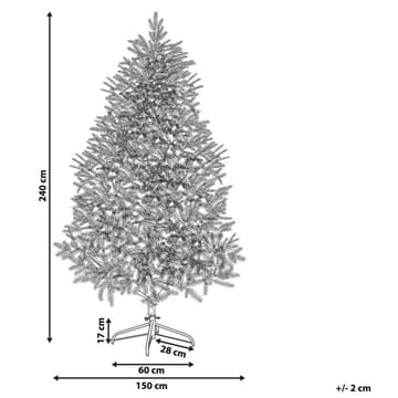 Bassie Snöig Plastgran 240 cm - Vit|Grön - Inredning - Julpynt & helgdekoration - Julpynt & juldekoration - Plastgran