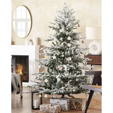 Brisco Snöig Plastgran 180 cm - Vit|Grön - Inredning - Julpynt & helgdekoration - Julpynt & juldekoration - Plastgran
