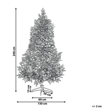 Denali Plastgran 240 cm - Grön|Röd|Vit - Inredning - Julpynt & helgdekoration - Julpynt & juldekoration - Plastgran