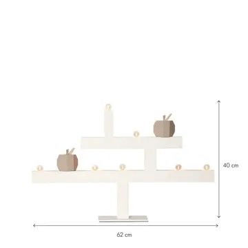 Kivik Stor Adventsljusstake 62 cm - Ljusstake i Trä - Vit - Inredning - Julpynt & helgdekoration - Julpynt & juldekoration