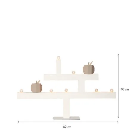 Kivik Stor Adventsljusstake 62 cm - Ljusstake i Trä - Vit - Inredning - Julpynt & helgdekoration - Julpynt & juldekoration