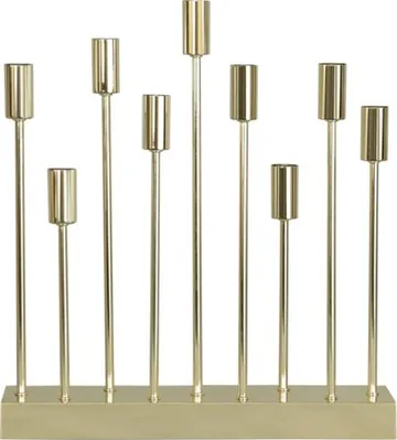 Ljusstake Pix 42x50 cm Metall 9 ljus E14 - Mässing - Inredning - Julpynt & helgdekoration - Julpynt & juldekoration