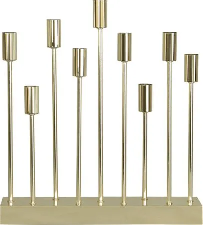 Ljusstake Pix 42x50 cm Metall 9 ljus E14, Mässing