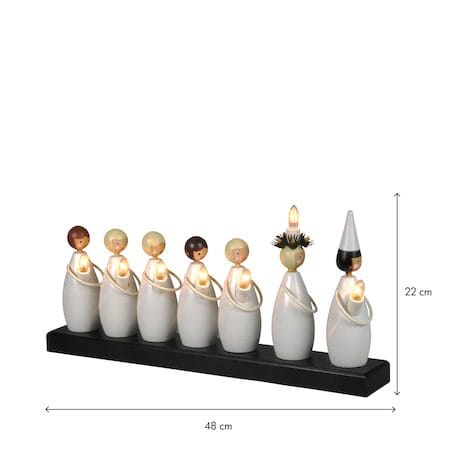 Luciatåg Ljusstake 48 cm - vit - Inredning - Julpynt & helgdekoration - Julpynt & juldekoration