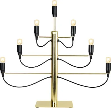Milano Stor Adventsljusstake 60 cm - Ljusstake i Metall, Mässingsguld