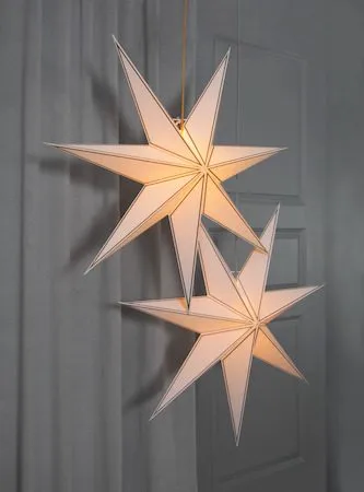Nicolas Stor Adventsstjärna 80 cm - Jullampa i papper - Vit - Inredning - Julpynt & helgdekoration - Julpynt & juldekoration