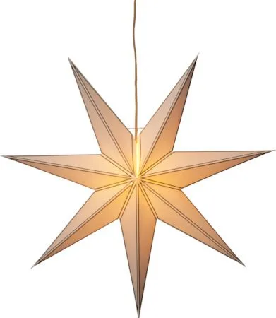 Nicolas Stor Adventsstjärna 80 cm - Jullampa i papper - Vit - Inredning - Julpynt & helgdekoration - Julpynt & juldekoration